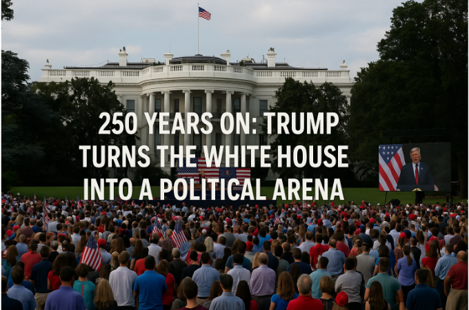 بعد 250 عامًا: ترامب يحوّل البيت الأبيض إلى ساحة سياسية